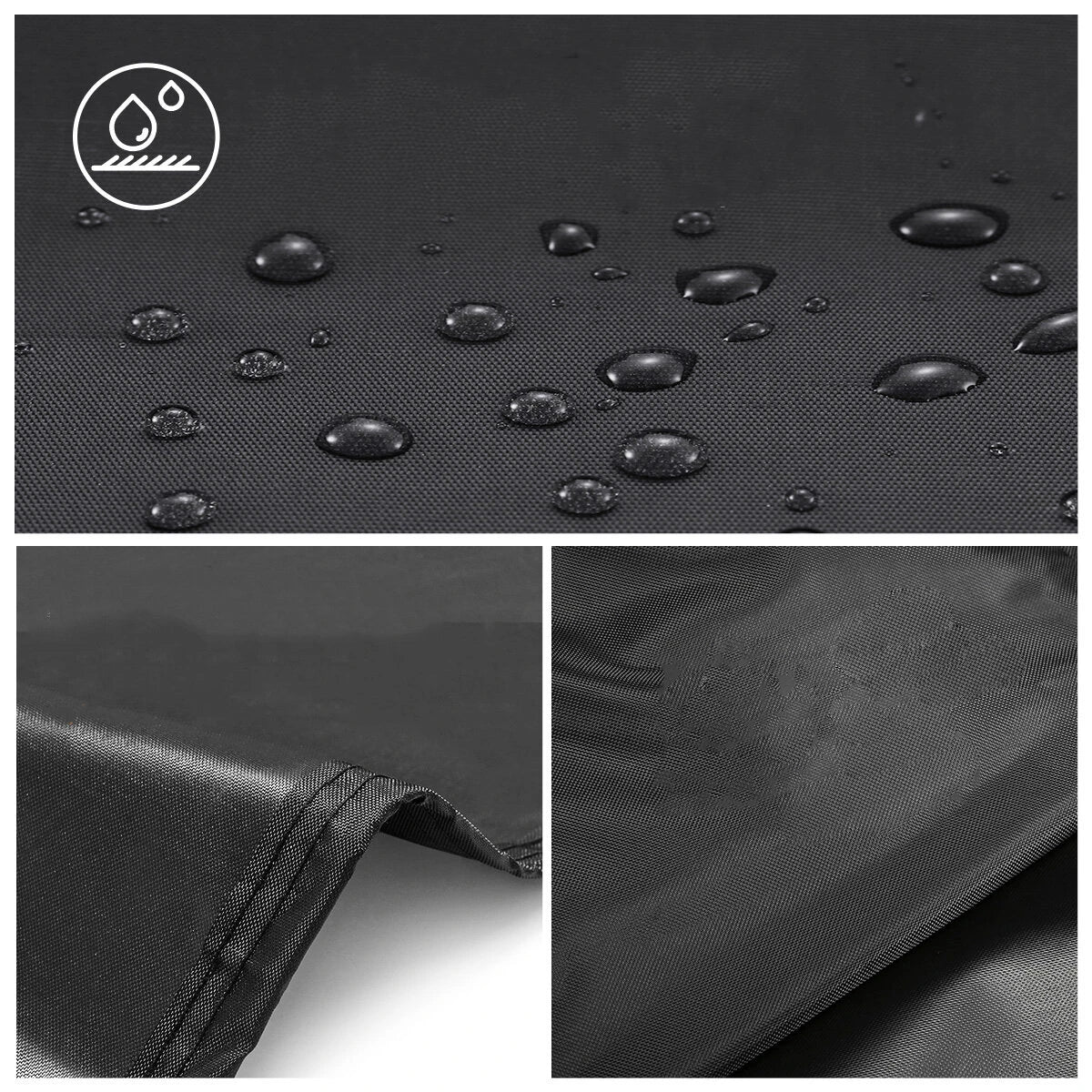 KING DO WAY BBQ Grill Cover 30x25x47'' Heavy Duty Waterproof Windproof Dust UV Resistant with Handle Straps Storage Bag Windproof Buckle and Shrink Rope for Weber Brinkmann Char-Broil Holland