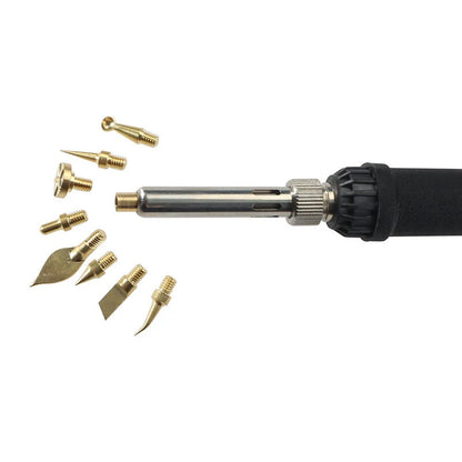 Soldering Iron Tip Kit 3D Printing Modify Finishing Tool Brass Thread Embedded Heat Insert Nut Iron Tip Heat Set Insert Tools