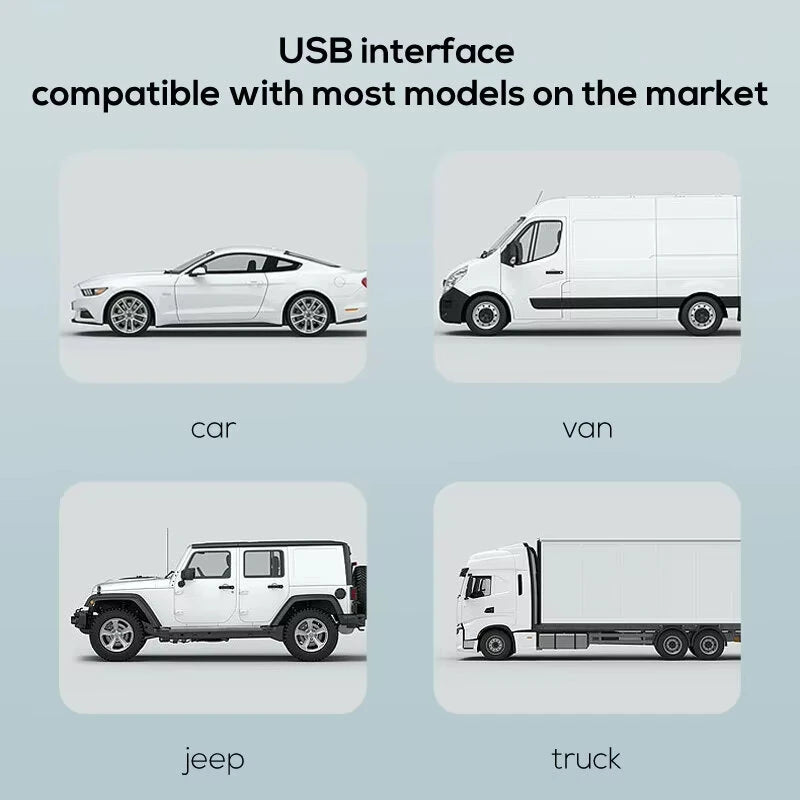 Portable Car Seat Fan for Front Rear Seat Passenge USB Powered Car Headrest Cooling Air Fan Adjustable Strap Car Interior Fan