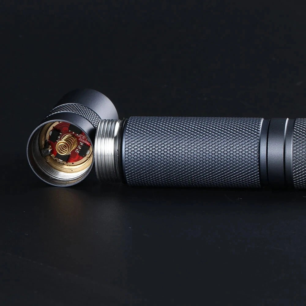 Convoy S2+ SFT40 1240LM 4 Modes/12-Group Modes 18650 Flashlight Smooth Reflector Long Range LED Torch