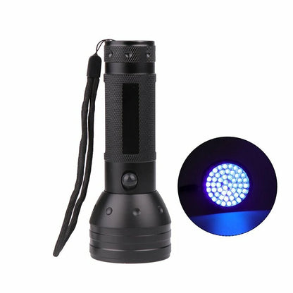 51 LED Purple Light Flashlight 395nm Handheld UV Black Light Flashlight Portable Ultra Violet Torch Lamp For Dog Cat Urine Carpet