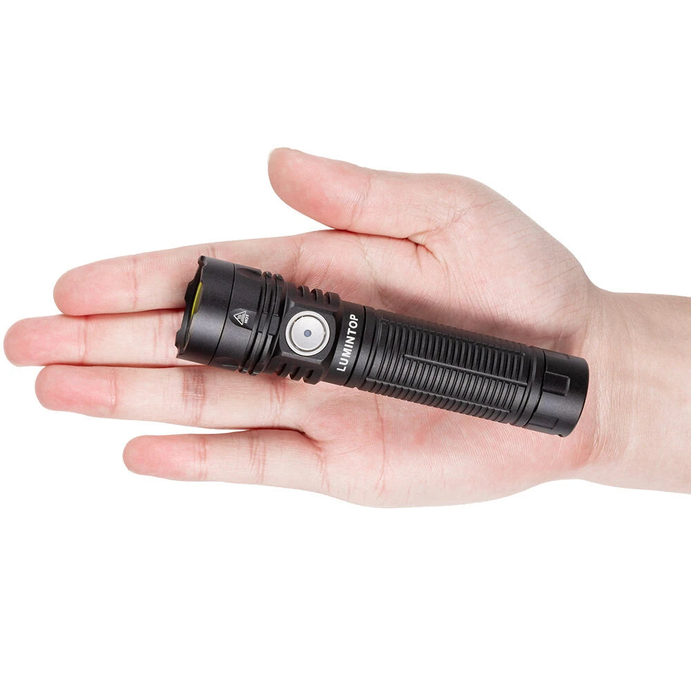 Lumintop W1 LED COB 700LM Multipurpose Flashlight With Spotlight Floodlight Red Light 300M Long Range Outdoor Camping Lantern EDC LED Torch Magnetic Tail Type C Rechargeable Portable Work Lamp