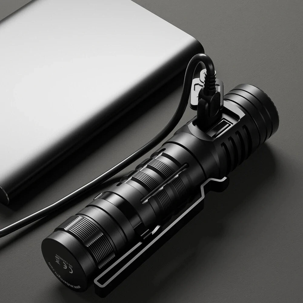 WUBEN C2 2000lm High Lumen Rechargeable Power Bank Flashlight Beam Throw 358Meters with 21700 Battery LED Troch Lantern