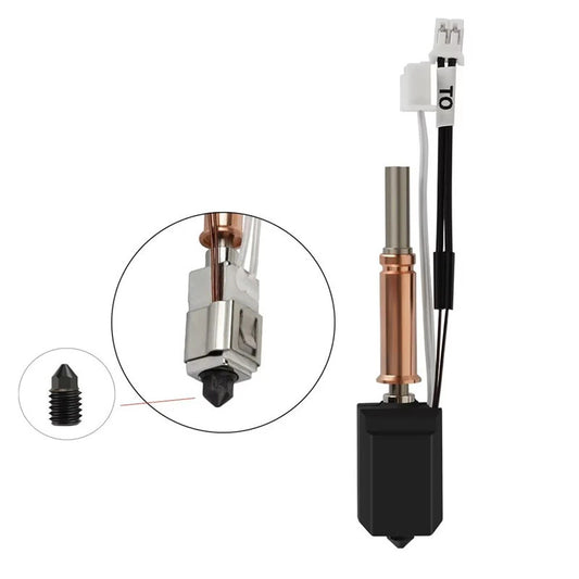 Anycubic Kobra 3 Upgrade Hotend Kit 450C High Temperature Resistance 24V 60W Ceramic Heater Hardened Steel Nozzle Chromium Zirconium Copper Block for PLA ABS PETG TPU PC Nylon PEEK PEI 3D Printer Parts