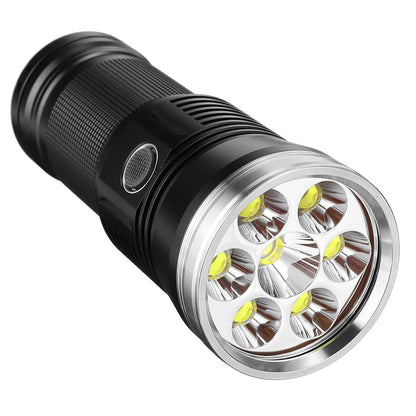 HAIKELITE HK07 XPH50.2 23000LM 6500K 7 LED Flashlight Super Bright 6 Modes Type-C Charging Searchlight Power Bank