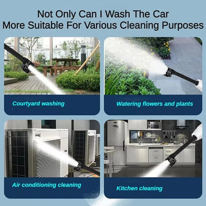 iMars ST-10 1300000Pa Cordless Battery High Pressure Cleaner with 13000mAh Battery,5-in-1 Multifunctional 5M Hose for Cars,Terrace,Window,Garden