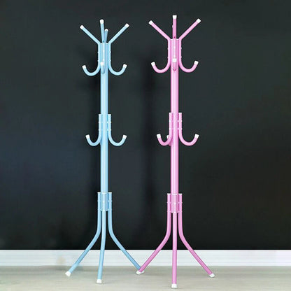 Coat Stand Garment Rack Shelf Metal Jacket Umbrella Hanger Standing 12 Hook