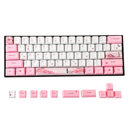 72 Keys Young Girl PBT Keycap Set OEM Profile Sublimation Custom Keycaps for Mechanical Keyboards