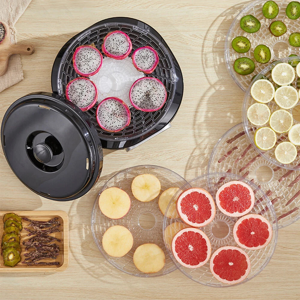 [EU Direct] BioloMix 6 Trays Food Dehydrator Fruits Dryer with Digital LED Display For Jerky, Herbs, Meat,Vegetable