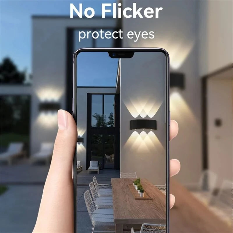 Outdoor Garden Wall Lighting LED Waterproof Up Down AC85-265V Modern Lamp for Bedroom Living Room