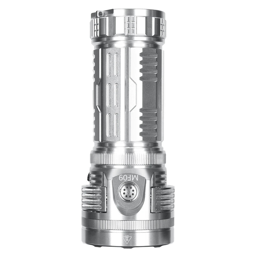 Astrolux MF09 9* XHP50.2 LED 26000LM 600M High Lumen Flashlight With TEC Active Cooling System + Fan, 46950 Battery, Removable Handle, Ultra-bright Long Range Strong LED Torch Perfect For Outdoor Searching Camping Heavy Duty