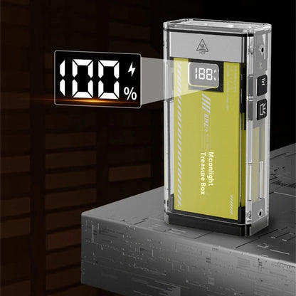 SEEKNITE S300 3600LM Ultra Bright Moonbox Flashlight Type-C Rechargeable 3000mAh Outdoor Camping Fishing Light Source Multi-function Power Bank Function EDC Tool LED Torch Lamp