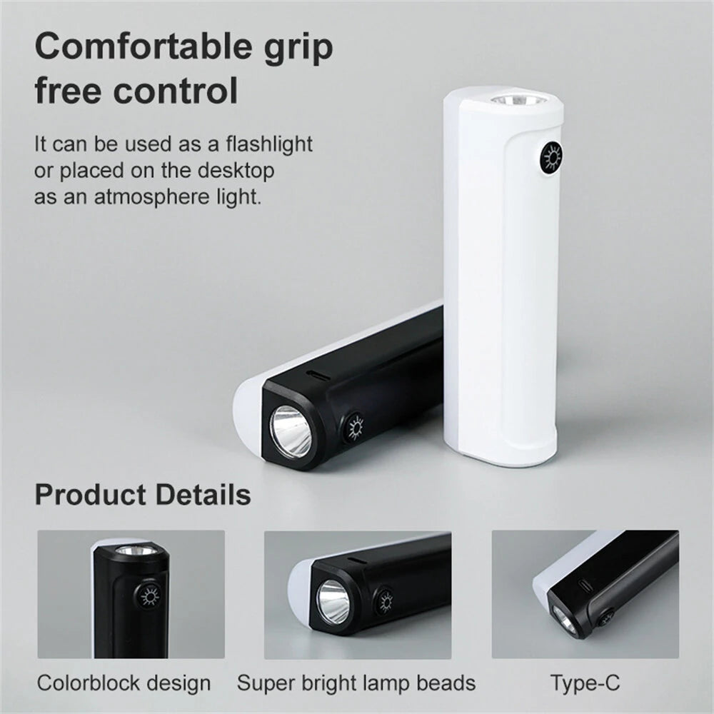 Mini Multifunction Flashlight Strong Light Rechargeable Super Bright LED Light Portable Travel Car Multi-function Light