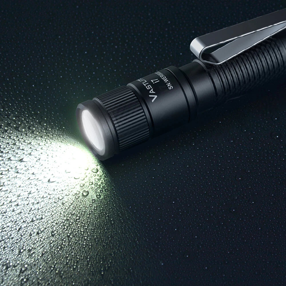 Vastlite i7 545 Lumens Compact EDC Flashlight LED Clip Light Megnetic Maintenance Lamp Type-C Rechargeable Mini LED Torch Outdoor Portable Mini Pocket Light Clip-on Light