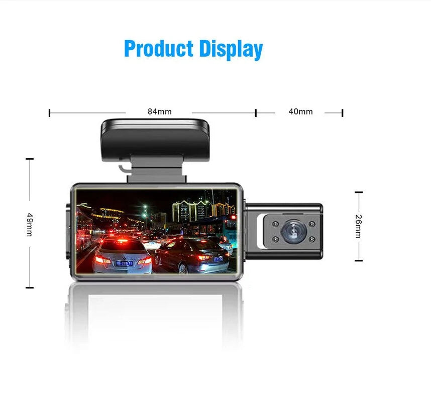A88 3inch 130W Car Dash Cam 1080P HD Camera Motion Detection Parking Monitoring Car DVR