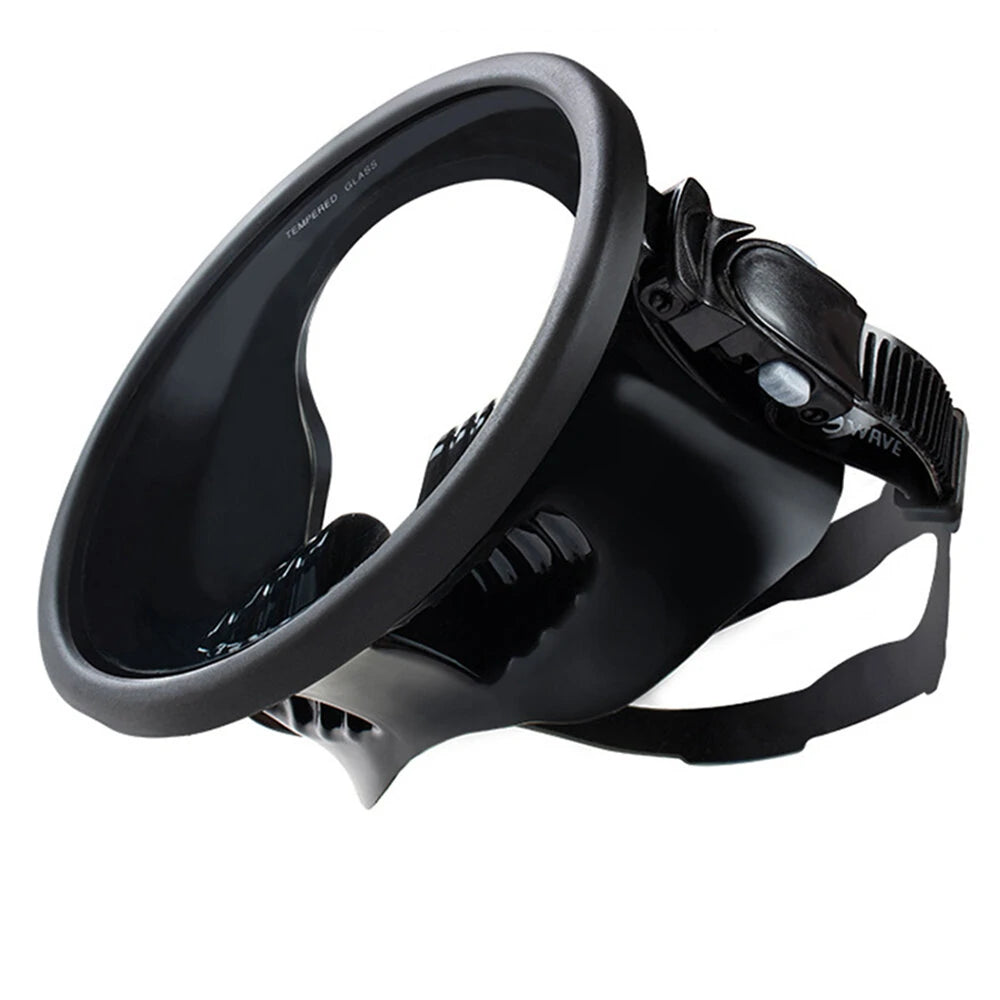 WAVE 180 Wide View Scuba Diving Goggles Big Frame Wateght and -Fog Lens for Vision Underwater Snorkeling Fishing Full Diving Glasses