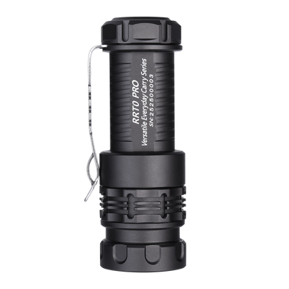 JETBEAM RRT0 PRO LED Rechargeable Small EDC Flashlight Equipped with 3 high-Brightness LEDs+with RGB Light,1680 lumens Maximum Range 200 Meters,IP66 Waterproof,for Outdoors,Work,Emergency