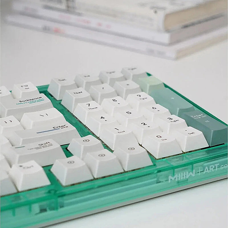 Xiaomi MIIIW ART Z980 Tri-mode Mechanical Gaming Keyboard 98 Keys Gasket Structure Cherry Profile Hot-swappable PBT Sublimation Keycaps E-sports RGB Gamer Keyboards