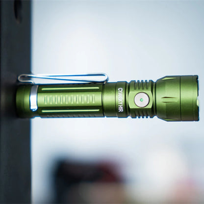 CYANSKY H1R EDC 14500 Flashlight with 700 Lumens 400M Output, Multifunctional Rechargeable Mini Torch Camping and Hiking Lantern Outdoor Light