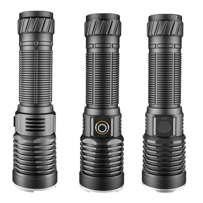 30W LED Long-range Flashlight / XHP50 800LM Telecscop Zoom Strong Light Tybe-C USB Rechargeable LED Torch