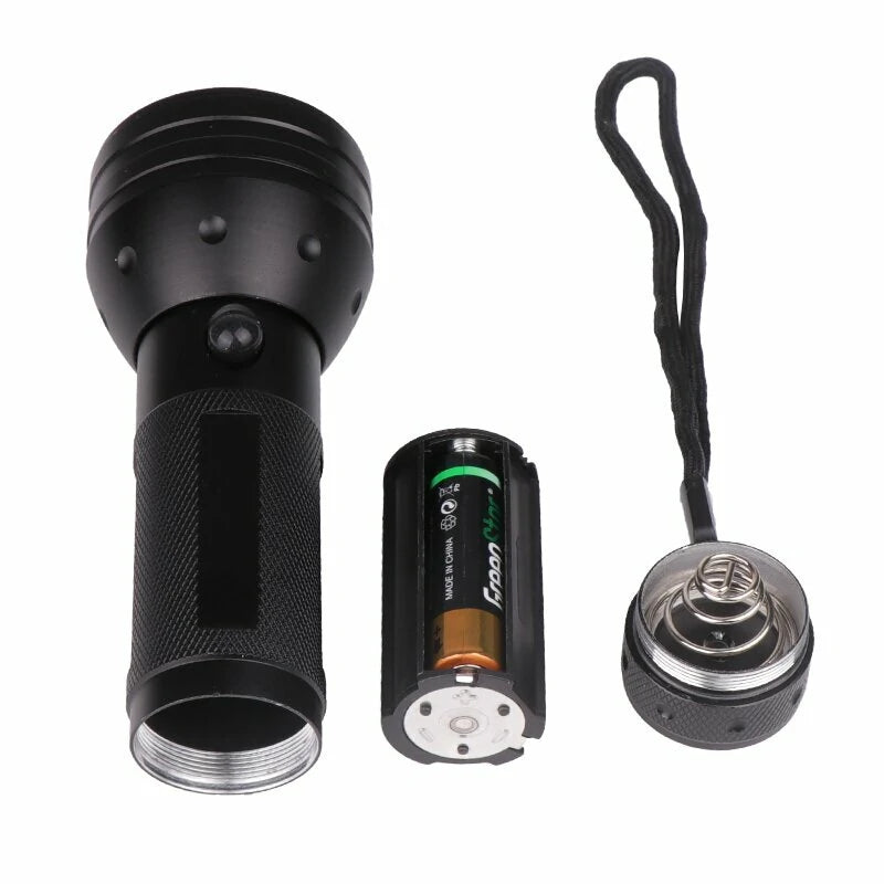 51 LED Purple Light Flashlight 395nm Handheld UV Black Light Flashlight Portable Ultra Violet Torch Lamp For Dog Cat Urine Carpet