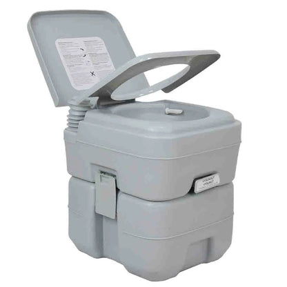 [EU Direct] CALTER Portable Outdoor Camping Toilet - Travel Toilet with Anti-leak Seal Ring, Enlarged Water Tank Capacity of 12L and Waste Tank of 20L for Travel & Emergency Use, C-CHEM-WC20-12