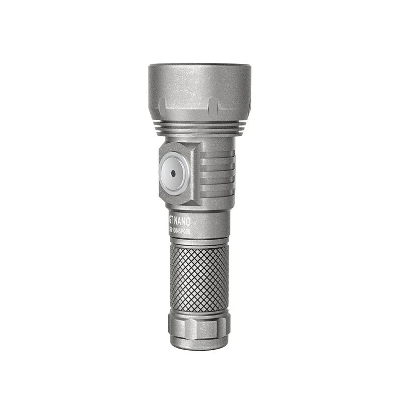 Lumintop GT NANO V3.0 700LM 400M Titanium EDC LED Keychain Flashlight 10280/10750 Li-ion Battery Mini Torch, Type-C USB Rechargeable Portable Camping Light Outdoor EDC Survival Tools