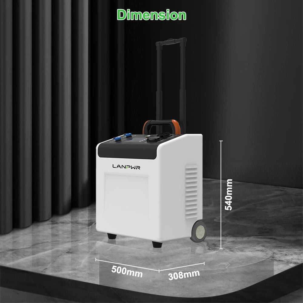 LANPWR UBird-XN-Plus-50E Portable Suitcase Energy Storage System Power Station 5.12kW Energy Storage Battery Solar Compatible Backup Generator Wheels High Capacity