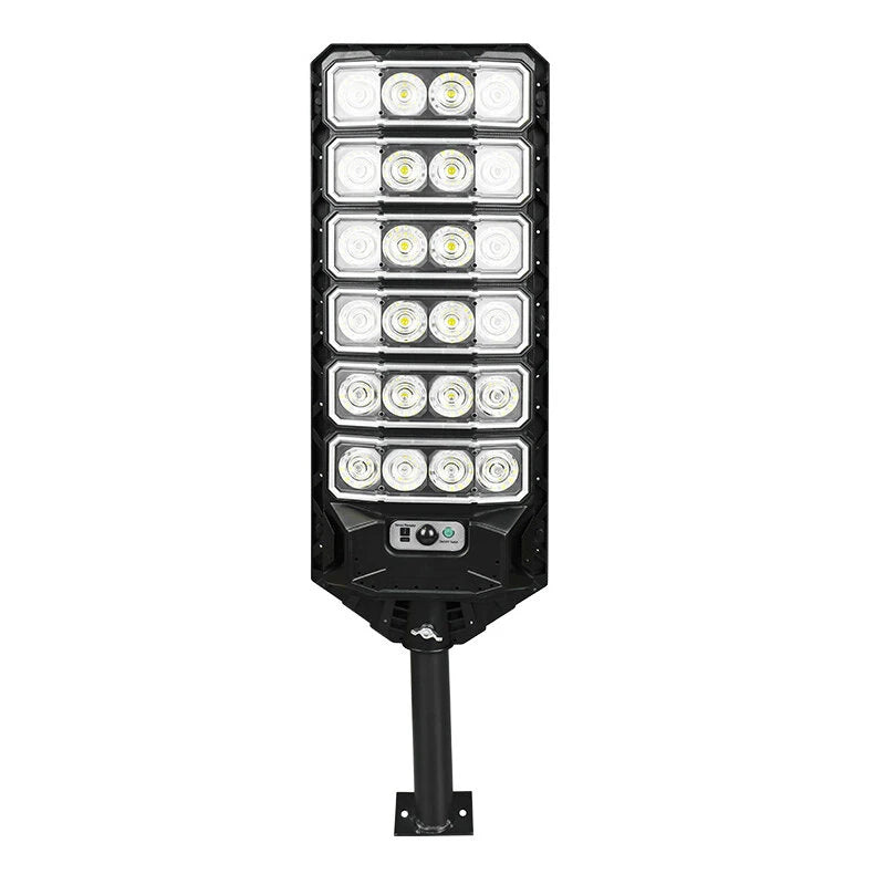 Elfeland 50W Outdoor Solar Street Light with Motion Sensor Light Sensor IPX4 Waterproof 3 Light Modes LED Floodlight