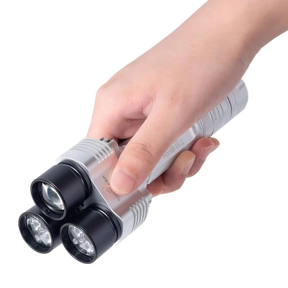 Niwalker ES3 Pro 3500LM CW & NW Multipurpose Powerful 21700 Flashlight Type-C Rechargeable Multi Light Sources Strong Light LED Torch