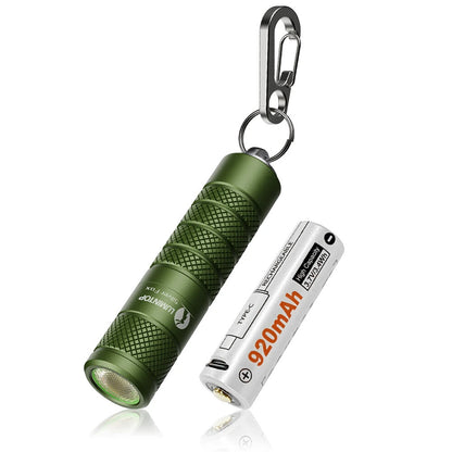 Lumintop Silver Fox 2.0 760LM EDC LED Keychain Flashlight with 14500 USB-C Charging Battery, Powerful Magnetic Tail Mini Torch Outdoor Camping Pocket Light