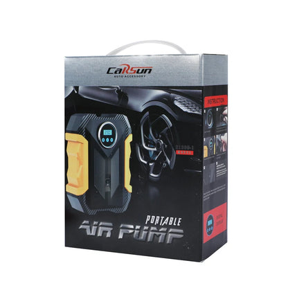 CARSUN 120W Portable Air Compressor Digital Tire Inflation Pump with LED Light Tire Pump Compressor For Car Motorcycle