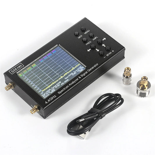 SA6 Mini Portable Spectrum Analyzer Wi-Fi CDMA Lab 35-4400Mhz 4.4GHz Signal Test Signal Generator