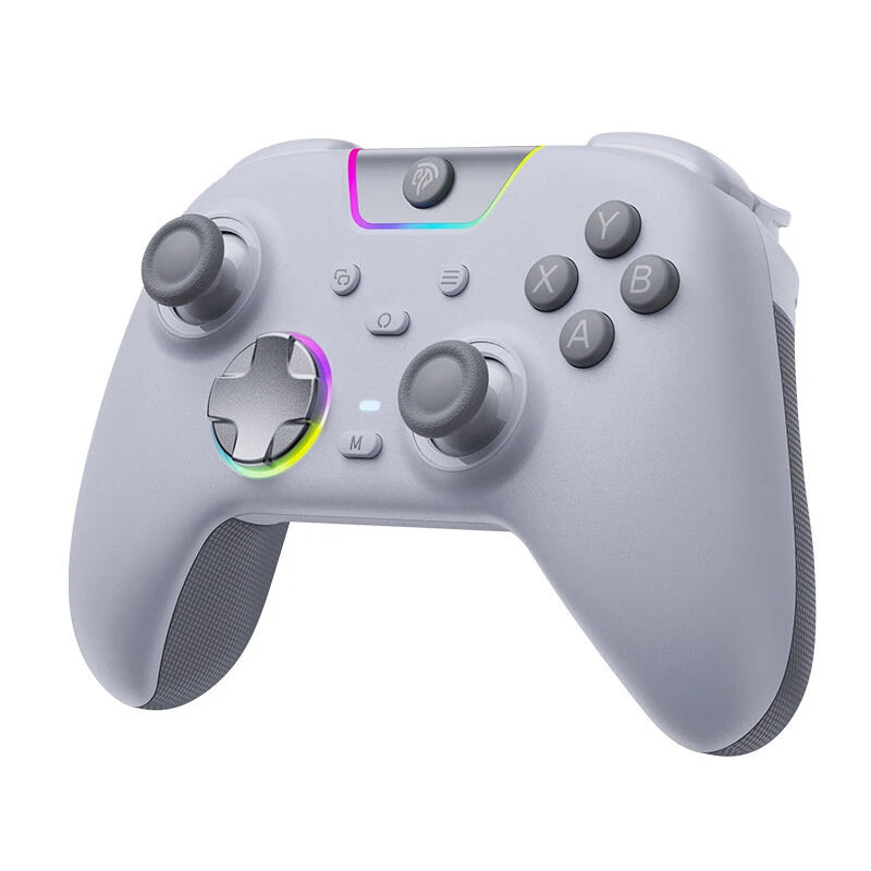 EasySMX X05pro Tri-mode Gaming Controller with Dual Hall Triggers RGB Effects Joystick Gamepad Four-zone Vibration Feedback 1KHz Polling Rate 1000mAh Video Game Controller