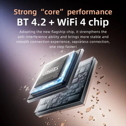 BABAOLONG Smart Car Connected Box Wireless Android Auto CarPlay BT 4.2 Chip 5.8GHz Dual-Band SOC Compact Plug and Play Hidden USB Design Safe Driving Voice Assistant