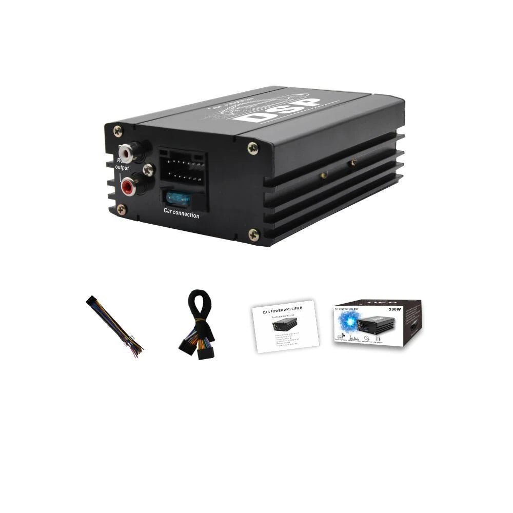 4 Channel Car Amplifier Class A/B Power Technology 200W RMS Power DSP Solution High 4 Load 20Hz-20kHz Frequency Range