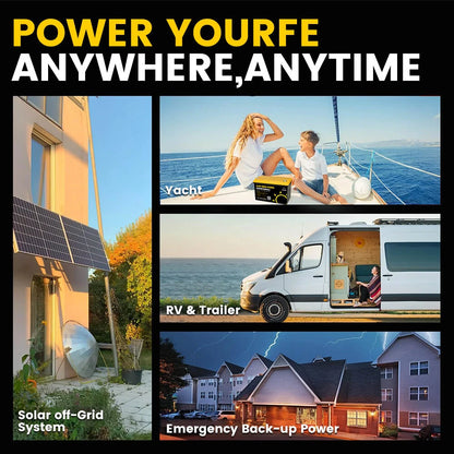 Gokwh 12V 100AH LiFePO4 Lithium Battery 1280Wh Energy Storage Box Battery Pack Series Built-in Smart bluetooth  BMS