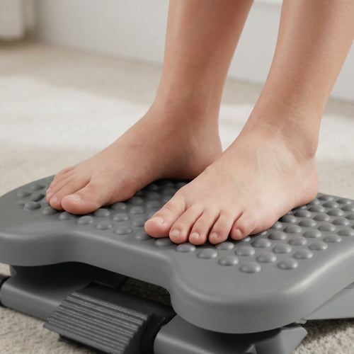 Ergonomic Under-Desk Foot Rest with Massage Rollers