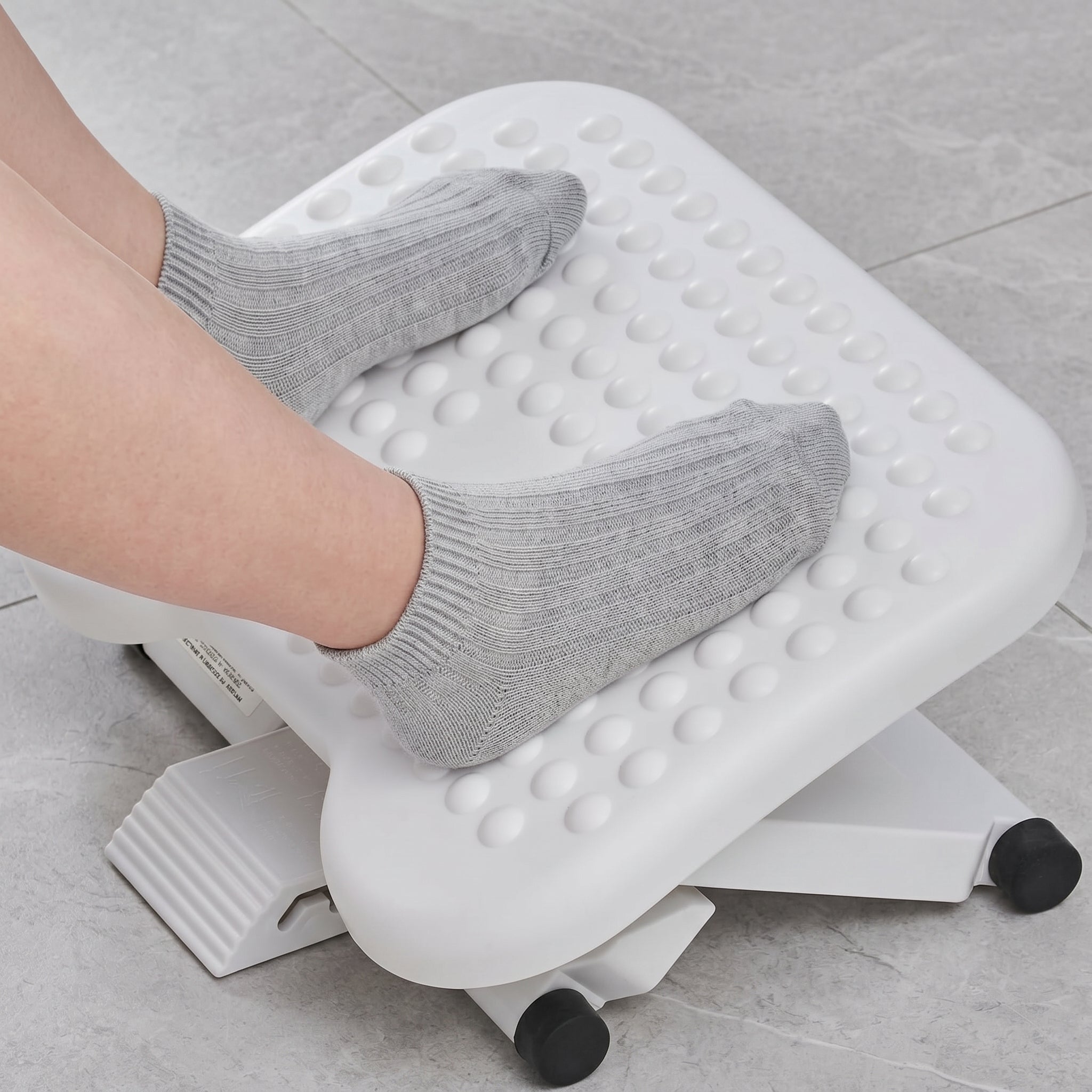 Ergonomic Under-Desk Foot Rest with Massage Rollers