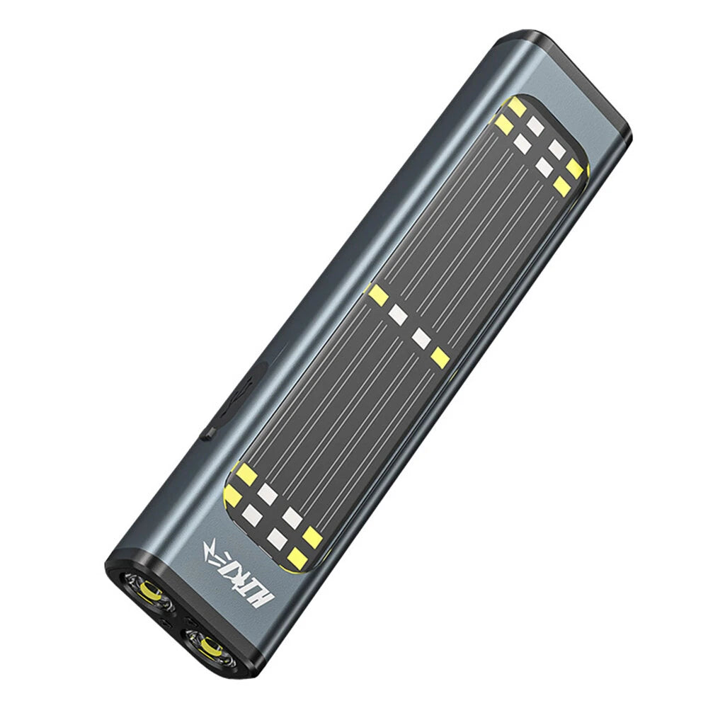 Portable LED+COB Work Light Powerful Magnetic Long-Range Type-C Rechargeable Emergency Outdoor Solar-Powered High Brightness Repair Warning Lamp