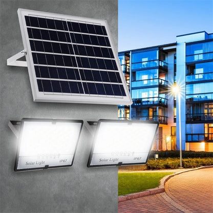 77LED~410LED Solar Floodlight With Remote Controller Outdoor Garden Security Light