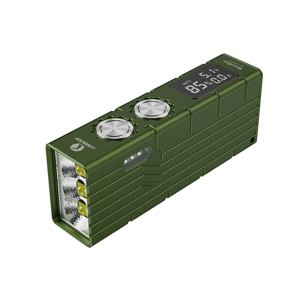 Lumintop Moonbox 10000 Lumens LED Screen 21700 Flashlight with Sideliht TYPE-C USB Rechargeable Flood Portable Clip Torch Transparent Version / Side Light Version