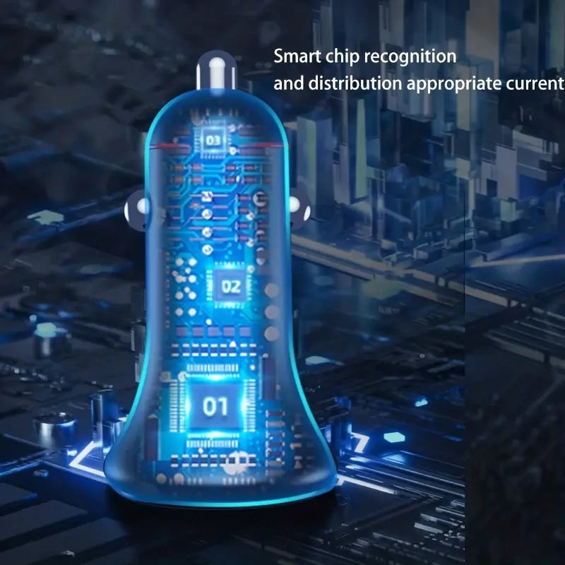 5 In 1 160W Car Fast Charger QC3.0 Fast Charging Voltage Display USB Type C Fast Phone Charger For iPhone Samsung