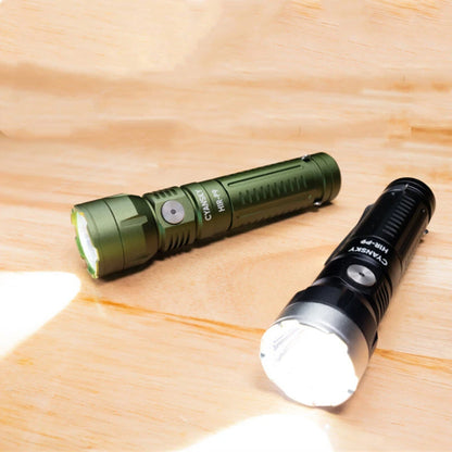 CYANSKY H1R-P9 14500 Battery Compact EDC Flashlight with 1300 Lumens High Power Output, USB-C Rechargeable Mini Size LED Torch Powerful Outdoor Light