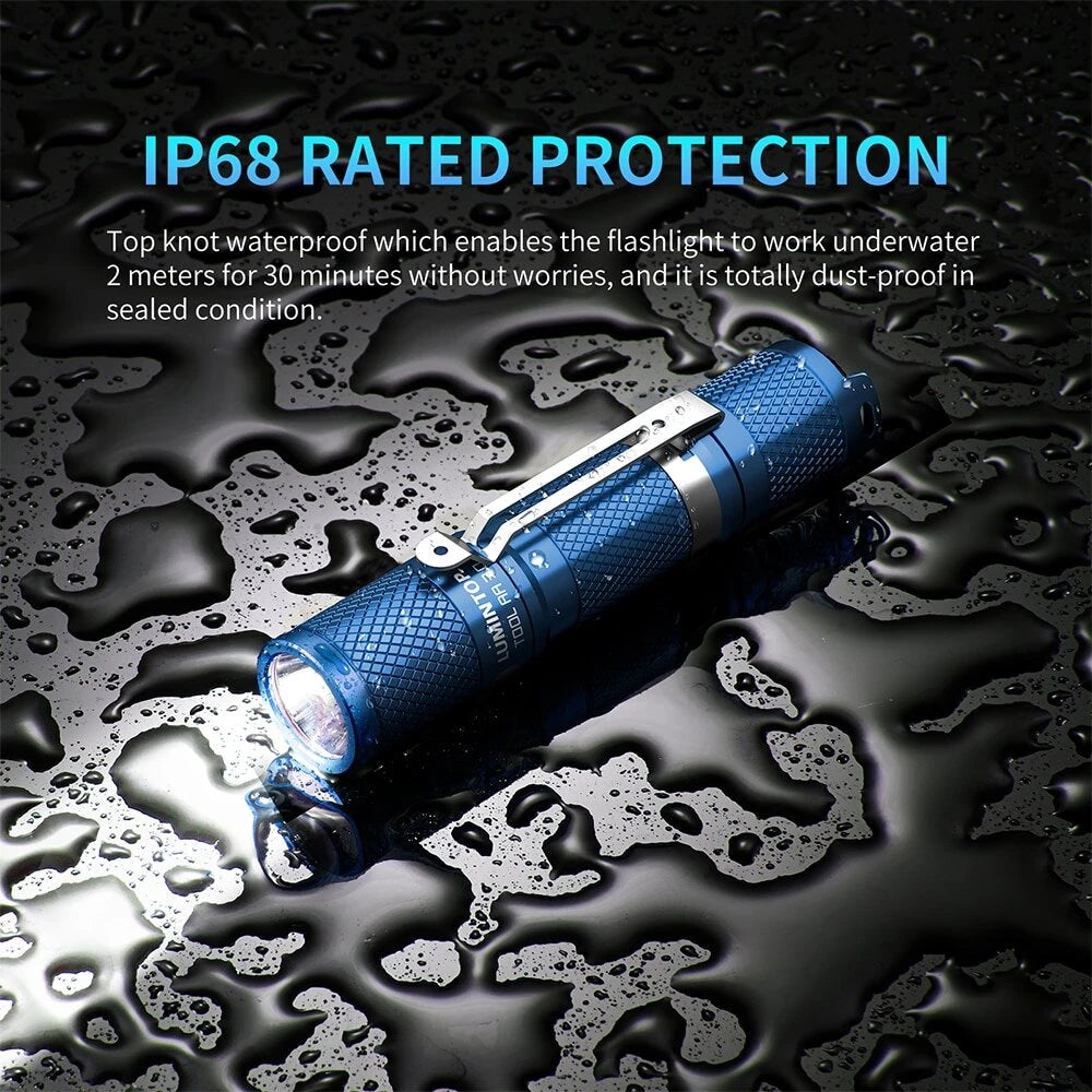 Lumintop Tool AA 3.0 900lm Mini Size LED Keychain Flashlight 14500 And AA Battery EDC Torch With Tail Switch Tactical Survival Tools