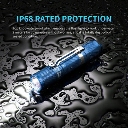 Lumintop Tool AA 3.0 900lm Mini Size LED Keychain Flashlight 14500 And AA Battery EDC Torch With Tail Switch Tactical Survival Tools