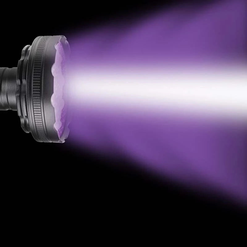 128 LED UV Purple Light Ultraviolet Inspection Torch Portable Lamp Waterproof Multifunctional 395nm Fluorescent Detector Lighting Flashlight