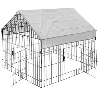 PawGiant 130'' Poultry Chicken Coop Hen House Hutch Backyard Run Nesting Box Outdoor Cage