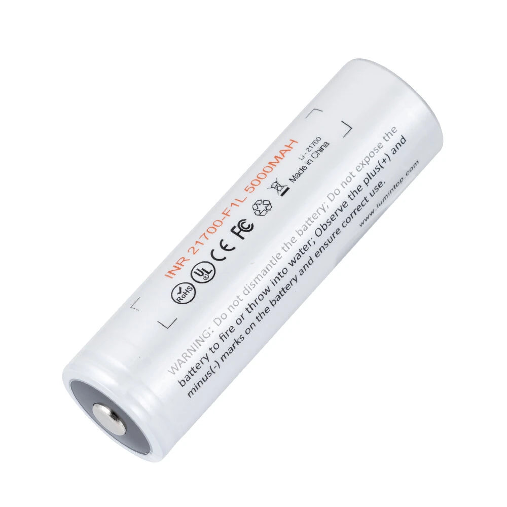 4Pcs Lumintop 21700 Bulge-top Pointed Battery 5000mAh High Capacity Rechargeable Li-ion Cell 3.7V/18.5Wh Flashlight RC Home Tools Toys Batteries