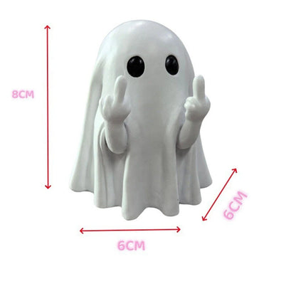 Elfeland Mini Halloween Ghost Night Light Cute Creative Resin Nightlight Halloween Gift Ornament for Wall Balcony Entrance Living Room Home